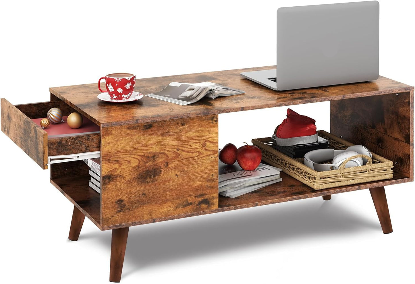 WLIVE Lift Top Coffee Table with Hidden Storage