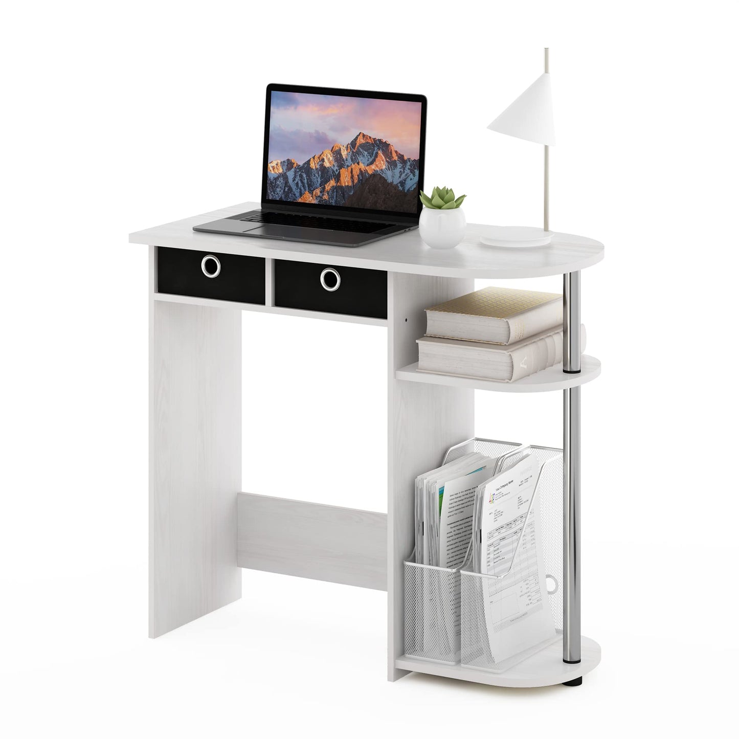 Furinno Simplistic Study Table, White