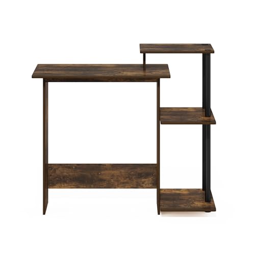 Computer Desk with Side Shelves for Home Office & Gaming Setup