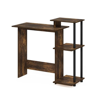 Computer Desk with Side Shelves for Home Office & Gaming Setup