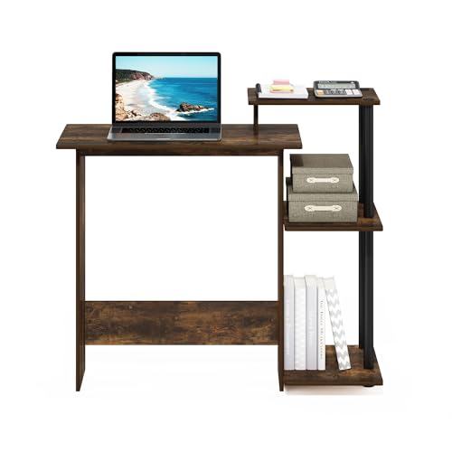 Computer Desk with Side Shelves for Home Office & Gaming Setup