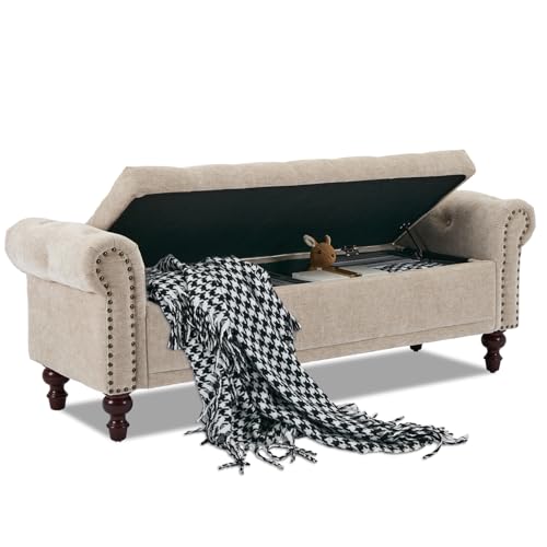 SOFTHION Upholstered Storage Bench