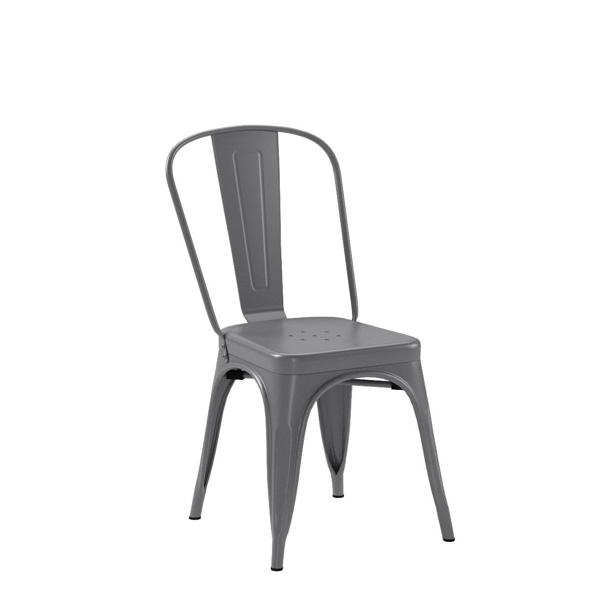 Metal Dining Chair with Durable Stackable Design for Dining & Kitchen