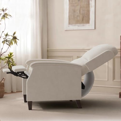 VKNOW Recliner Chair，Fabric Recliner with Adjustable Back