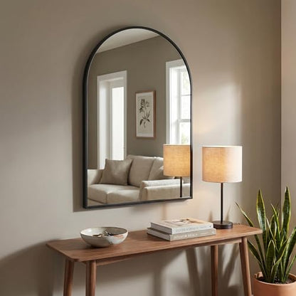 BEAUTYPEAK Arch Bathroom Wall Mirror