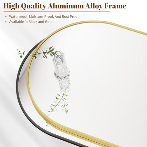 BEAUTYPEAK Arch Bathroom Wall Mirror