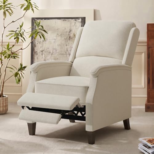 VKNOW Recliner Chair，Fabric Recliner with Adjustable Back