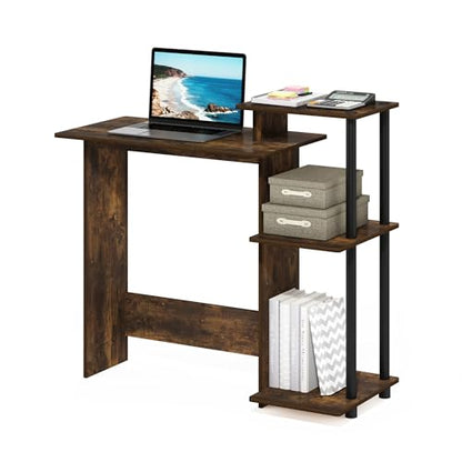 Computer Desk with Side Shelves for Home Office & Gaming Setup