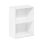 Tiered Wood Bookshelf with Open Storage Shelves for Home & Office