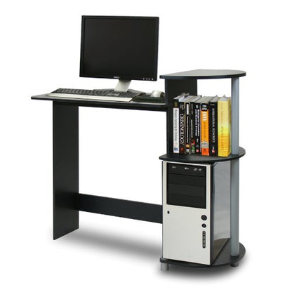 Computer Desk with Side Shelves for Home Office & Gaming Setup