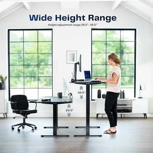 VIVO Electric Standing Desk Workstation, Memory Controller Height Adjustment, 1B Series