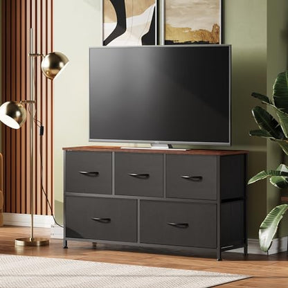 WLIVE Dresser for Bedroom with 5 Drawers