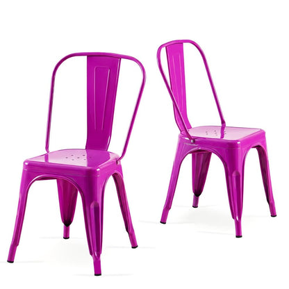 SOLEGGIATA Metal Dining Chairs Set