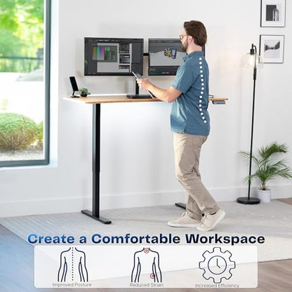 VIVO Electric Standing Desk Workstation, Memory Controller Height Adjustment, 1B Series