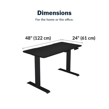 Vari Essential Electric Standing Desk for Home Office – 48x24 - White
