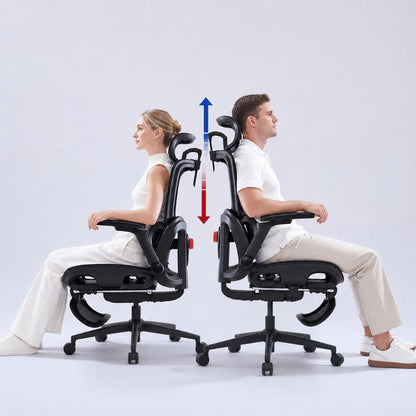 Ergonomic Mesh Office Chair with Adjustable Lumbar Support & Headrest