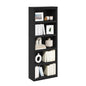 Tiered Wood Bookshelf with Open Storage Shelves for Home & Office