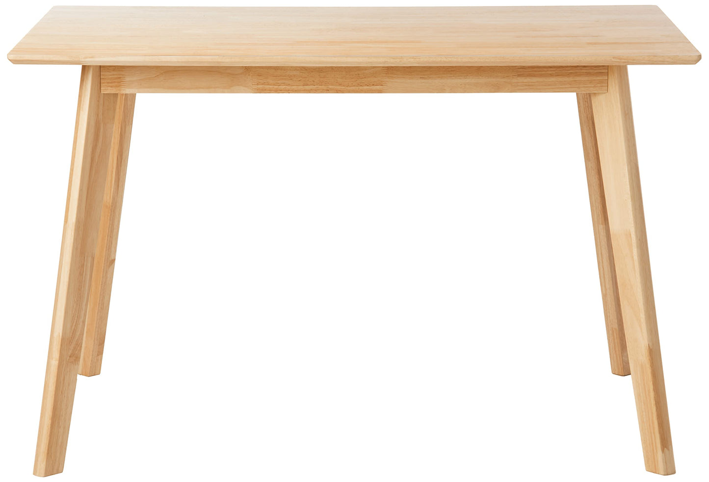 Solid Wood Rectangular Dining Table with Natural Finish for Kitchen & Dining Room