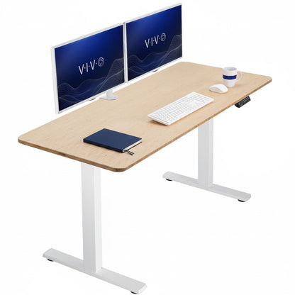 VIVO Electric Standing Desk Workstation, Memory Controller Height Adjustment, 1B Series