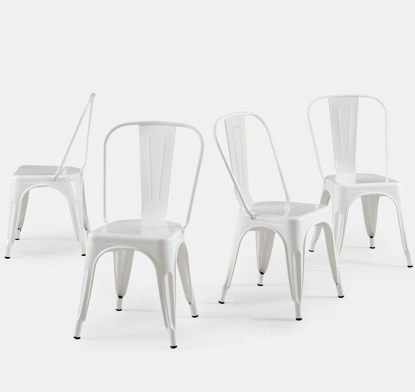 SOLEGGIATA Metal Dining Chairs Set