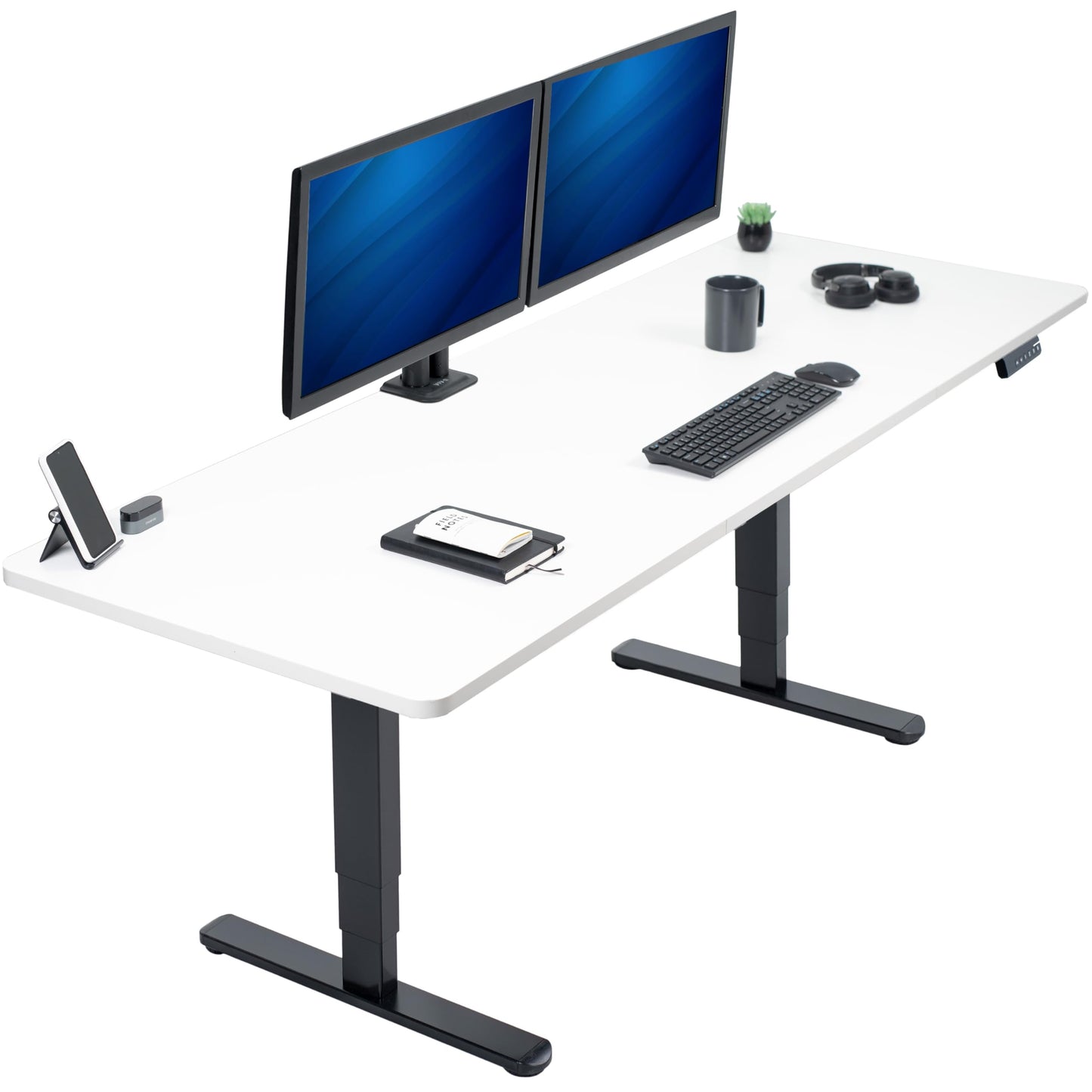 71" x 30" Electric Desk with Touch Screen Memory Controller