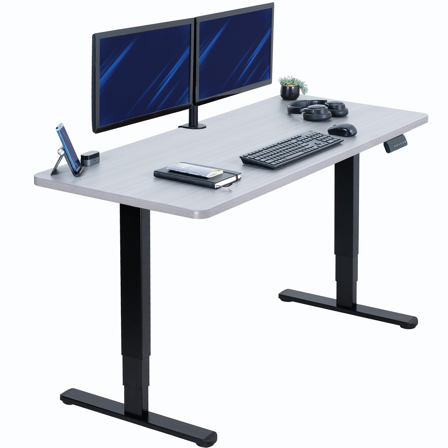 71" x 30" Electric Desk with Touch Screen Memory Controller