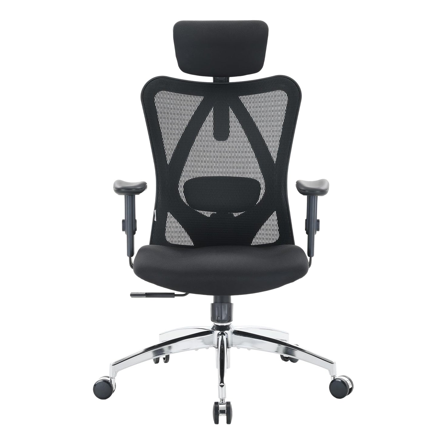 Ergonomic Mesh Office Chair with Adjustable Lumbar Support & Headrest