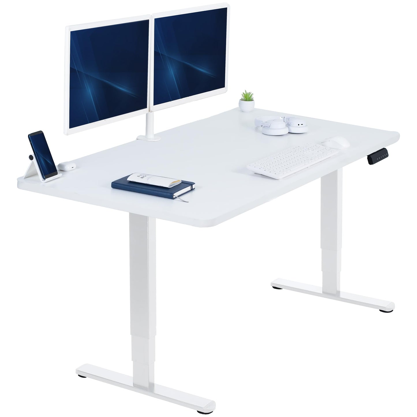 71" x 30" Electric Desk with Touch Screen Memory Controller