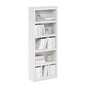 Tiered Wood Bookshelf with Open Storage Shelves for Home & Office