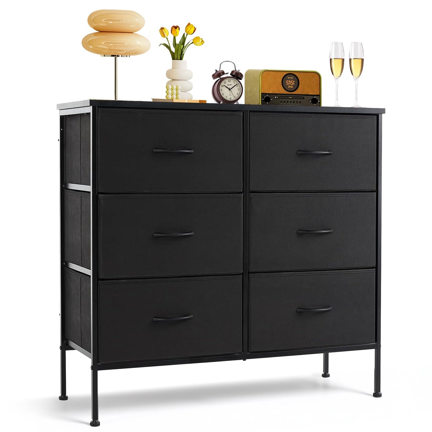 SageNest Dresser for Bedroom, Anti-Tip Tall Storage Organizer