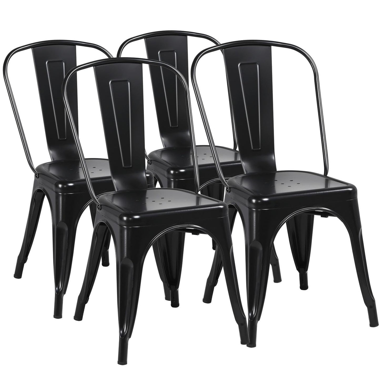 Yaheetech ClassicDining Chair Wood Metal Metal Adult