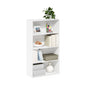 Tiered Wood Bookshelf with Open Storage Shelves for Home & Office