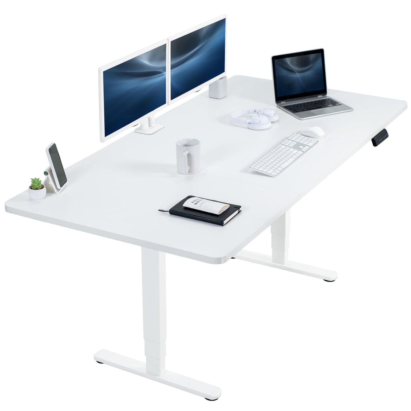 71" x 30" Electric Desk with Touch Screen Memory Controller