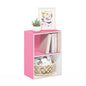 Tiered Wood Bookshelf with Open Storage Shelves for Home & Office