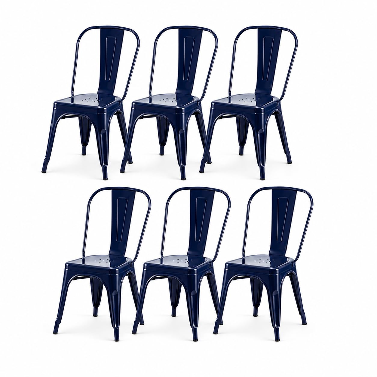 SOLEGGIATA Metal Dining Chairs Set