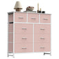 7 Drawer Fabric Dresser with Storage Bins and Steel Frame for Bedroom & Closet