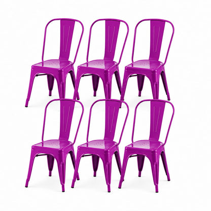 SOLEGGIATA Metal Dining Chairs Set