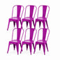 SOLEGGIATA Metal Dining Chairs Set