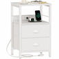 Furologee Nightstands Set of 2 with Charging Station
