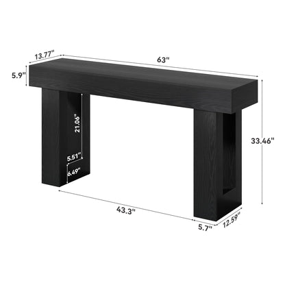 LITTLE TREE 63-Inch Long Console Tables for Entryway