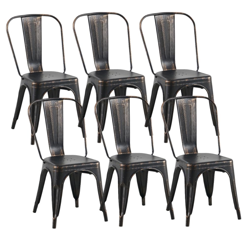 SOLEGGIATA Metal Dining Chairs Set