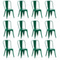 Rivbuio Metal Dining Chairs with Backrest, Stackable, Color, 2 Pack