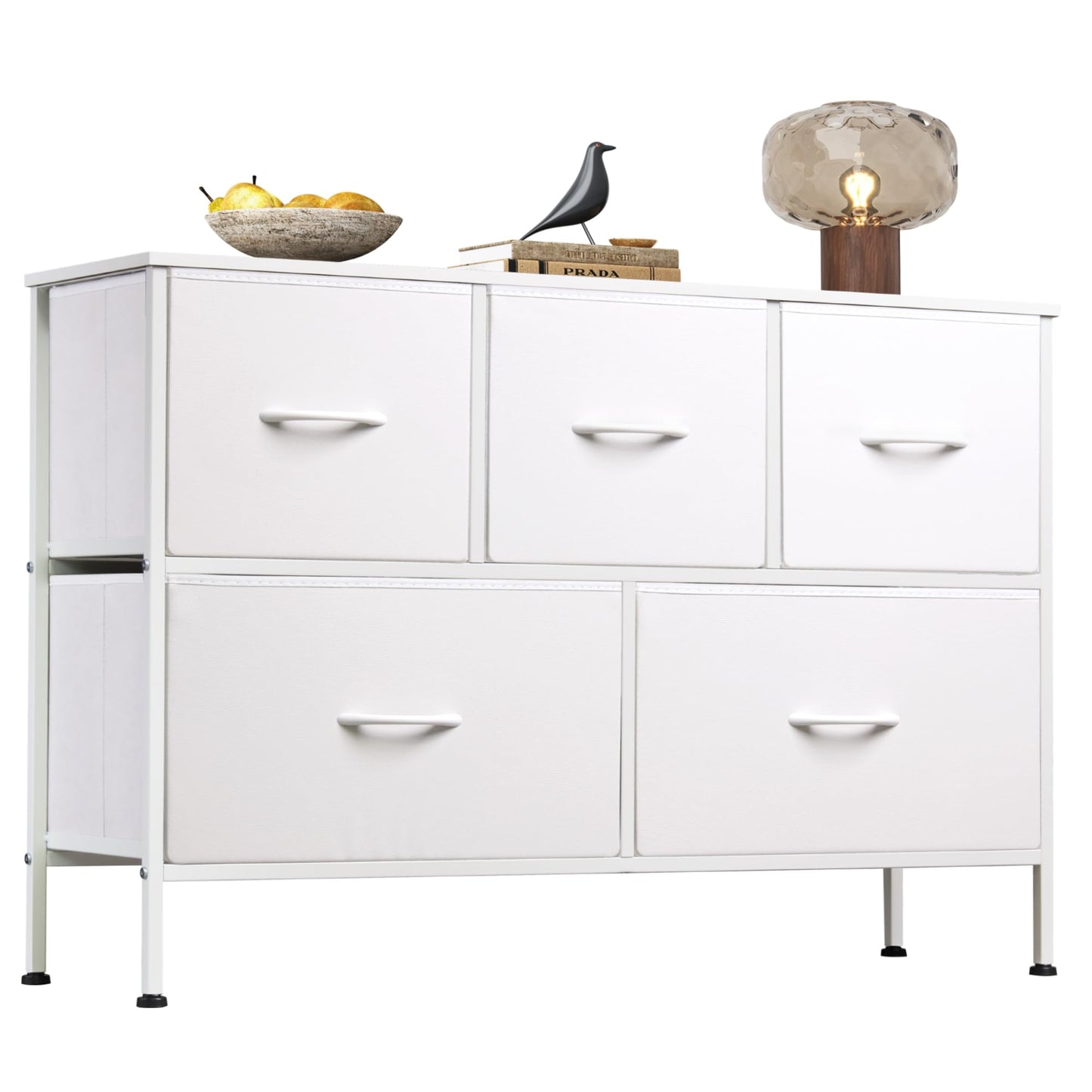 WLIVE Dresser for Bedroom with 5 Drawers
