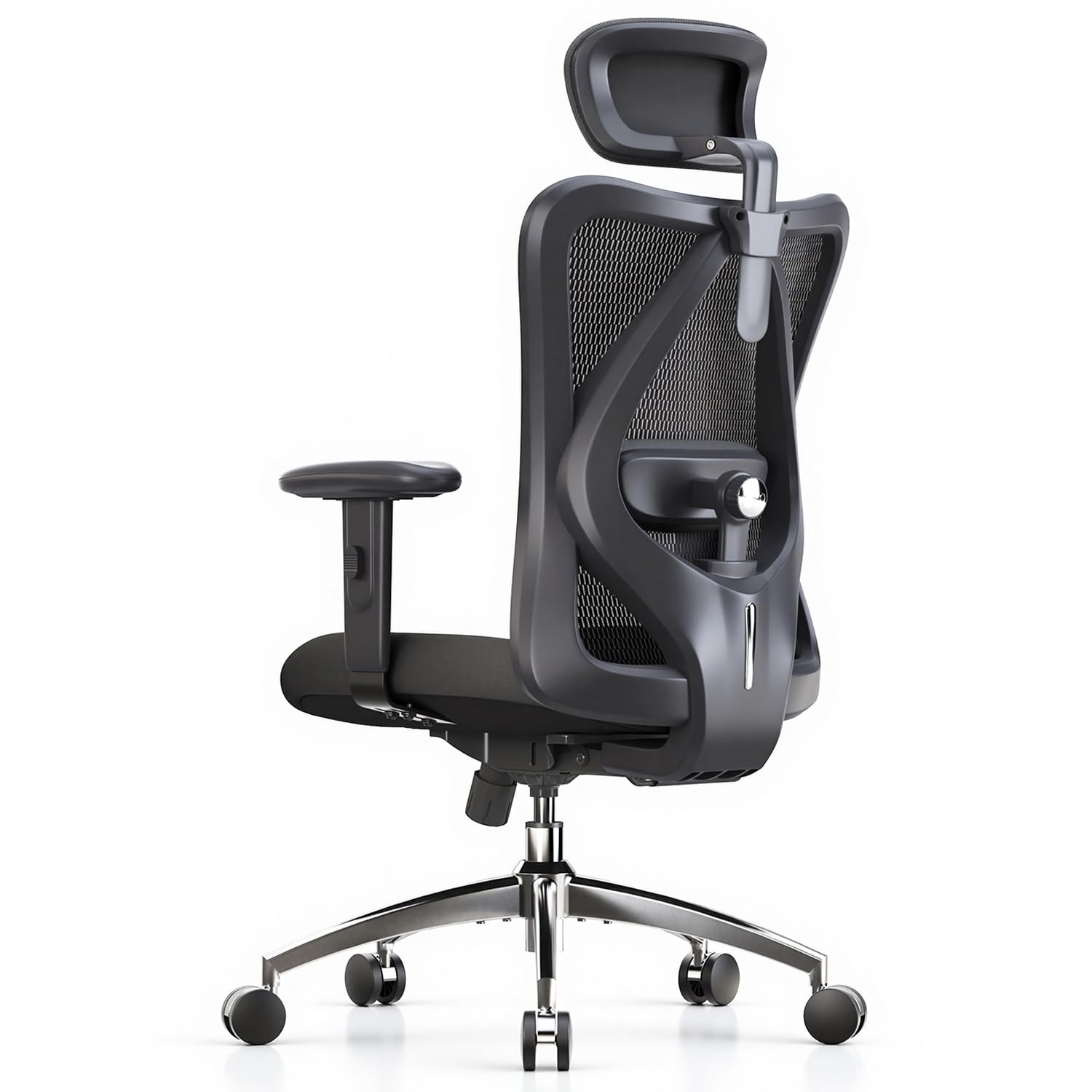 Ergonomic Mesh Office Chair with Adjustable Lumbar Support & Headrest