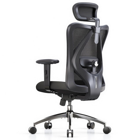 Ergonomic Mesh Office Chair with Adjustable Lumbar Support & Headrest