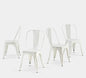 SOLEGGIATA Metal Dining Chairs Set