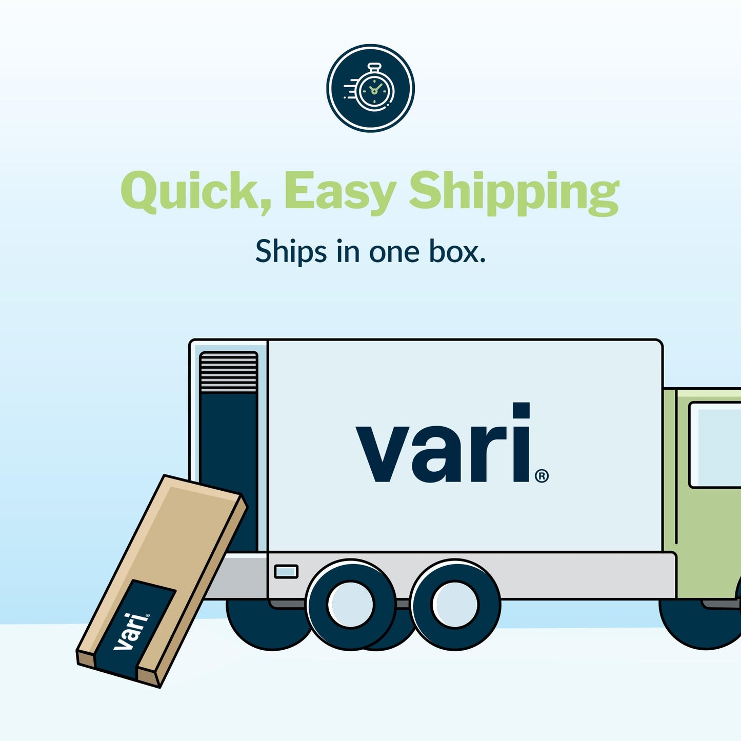 Vari Essential Electric Standing Desk for Home Office – 48x24 - White