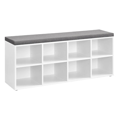 VASAGLE Shoe Bench with Cushion, Entryway Storage Bench