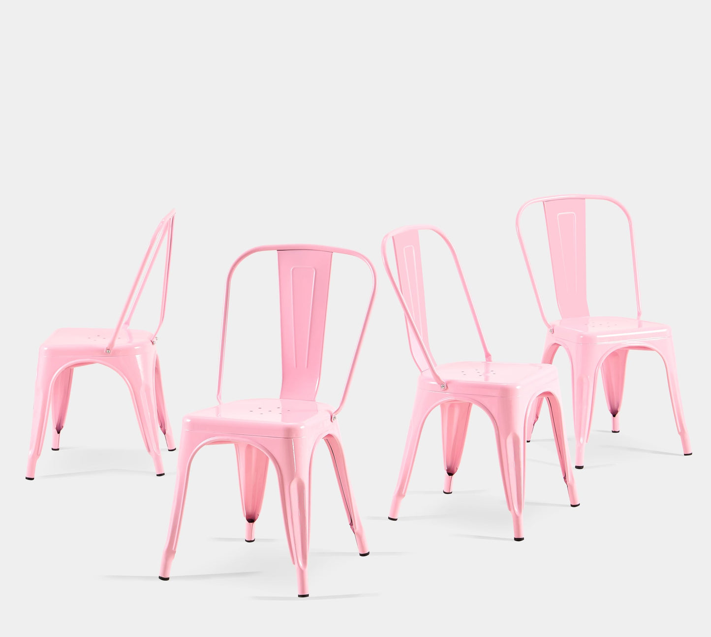 SOLEGGIATA Metal Dining Chairs Set