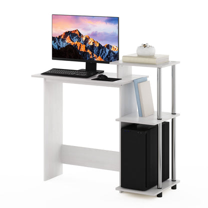 Computer Desk with Side Shelves for Home Office & Gaming Setup